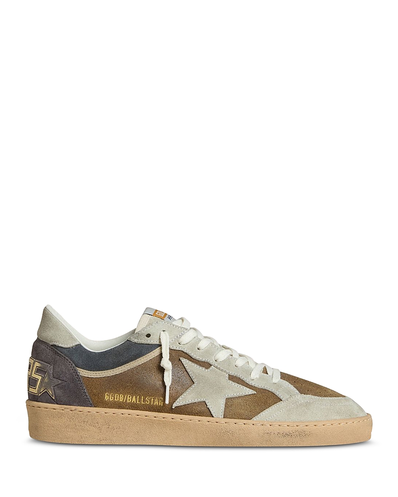 Golden Goose Unisex Ballstar Waxed Suede Sneakers