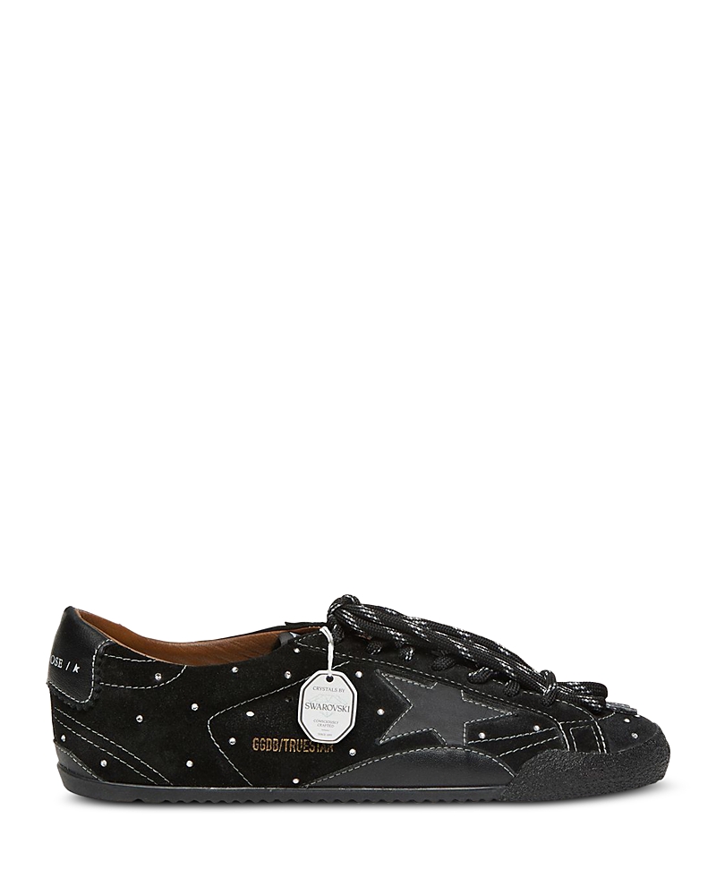 Golden Goose Unisex True Star Crystal Suede Sneakers