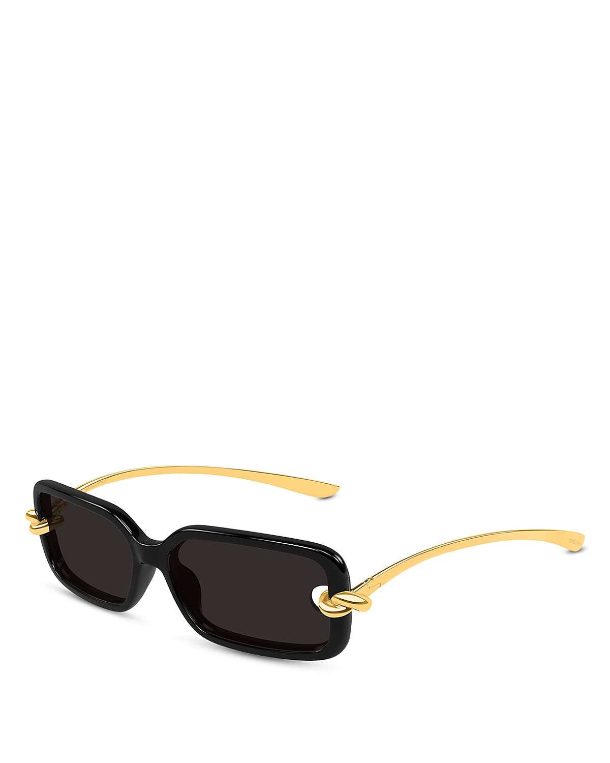 Bottega Veneta Rectangular Sunglasses, 56mm