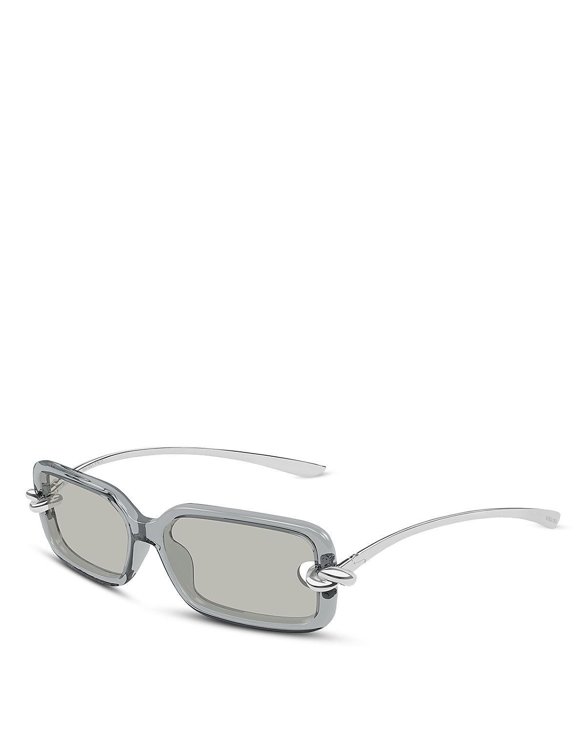 Bottega Veneta Rectangular Sunglasses, 56mm