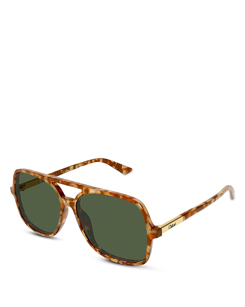 Chloe Pilot Sunglasses, 57mm