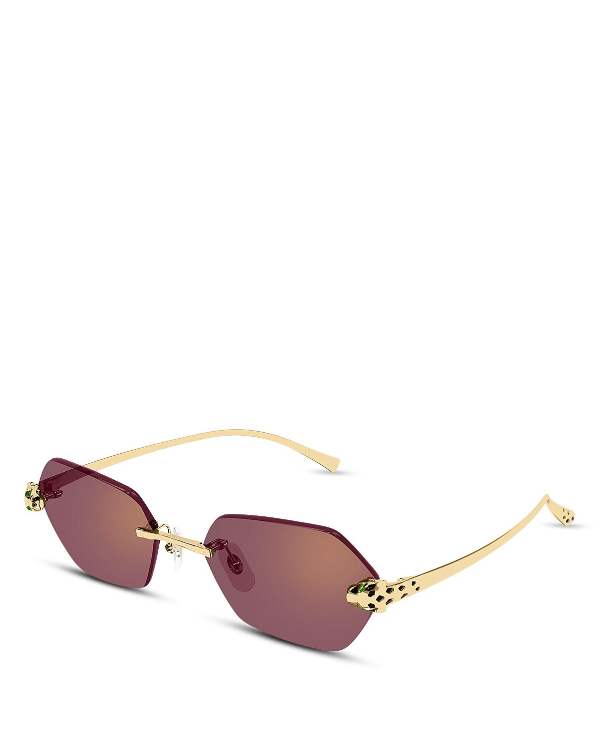 Cartier Geometric Sunglasses, 55mm