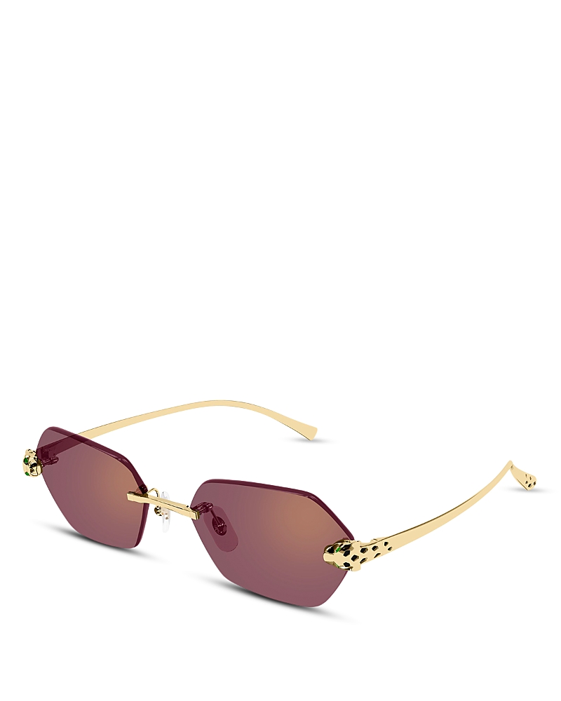 Cartier Geometric Sunglasses, 55mm · OS