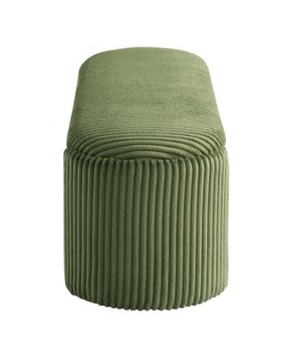  Rova Oval Chenille Storage Bench