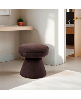  Torio Mushroom Pedestal Fabric Ottoman