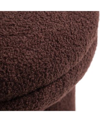  Trina Pillar Base Fabric Ottoman