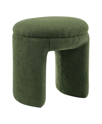 Furniture Of America Nola U-shaped Upholstered Ottoman In Green