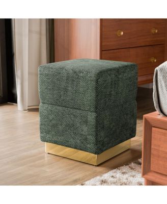  Lyra Chenille Cube Storage Ottoman