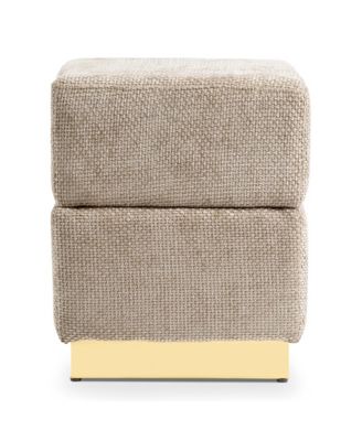  Lyra Chenille Cube Storage Ottoman