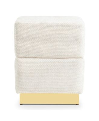 Lyra Chenille Cube Storage Ottoman