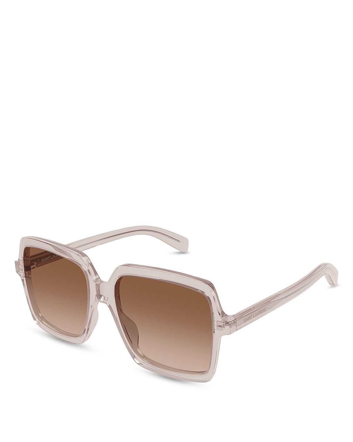 Saint Laurent Rectangular Sunglasses, 56mm
