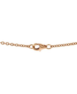  Love Interlocking Necklace 18K Rose Gold, 17.25"