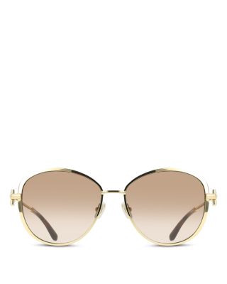 Crystal Gancini Metal Sunglasses, 61mm