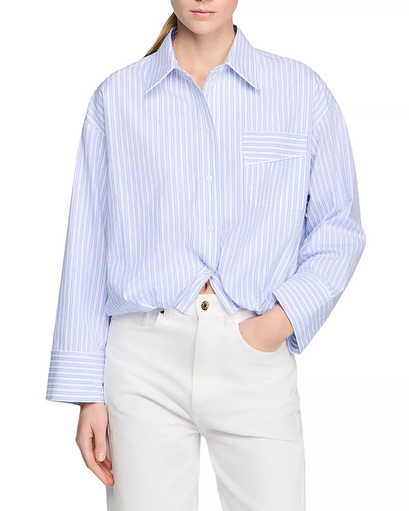 Sandro Cropped Shirt