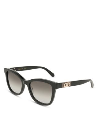 Color Block Temple Rectangular Sunglasses, 54mm