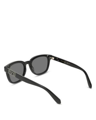 Color Block Temple Rectangular Sunglasses, 54mm