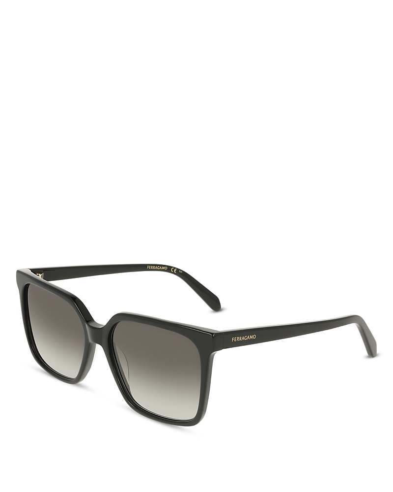 Ferragamo Classic Logo Square Sunglass, 57mm
