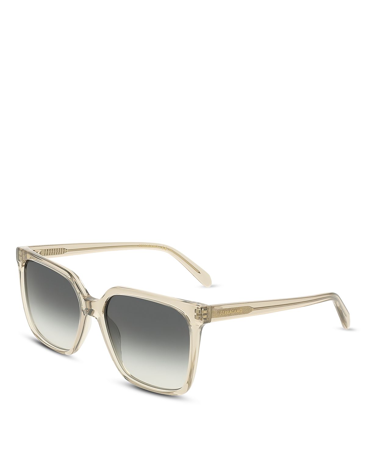 Ferragamo Classic Logo Square Sunglass, 57mm