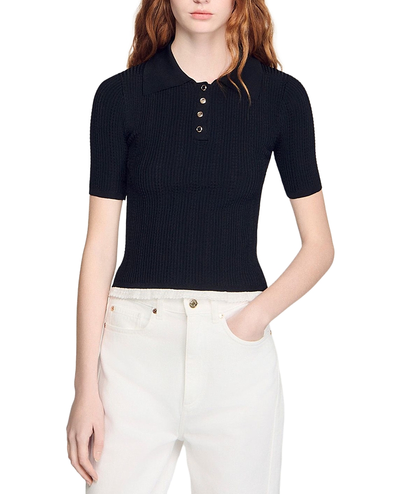 Sandro Knit Polo