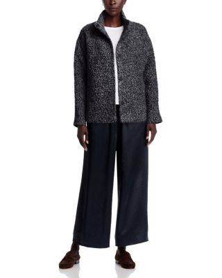 High Collar Alpaca Wool Blend Coat