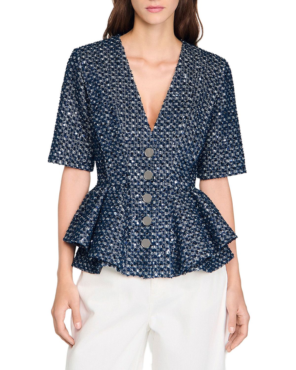 Sandro Sequined Jacket