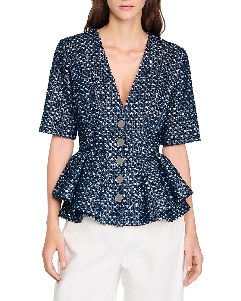 Sandro Sequined Jacket