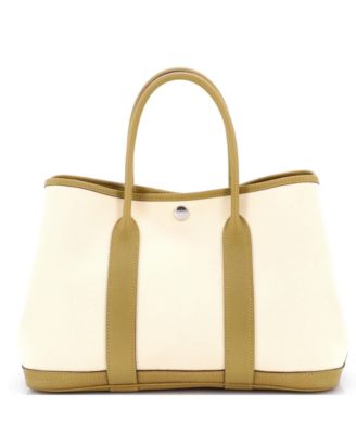 30 Garden Party Tote Toile and Leather