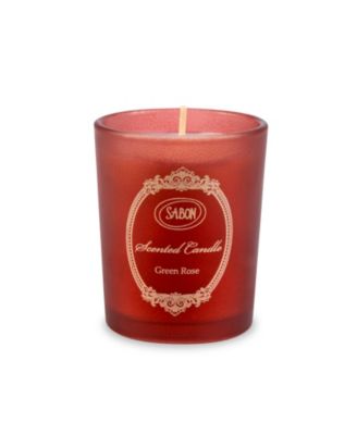  Glass Green Rose Candle, 60Gr