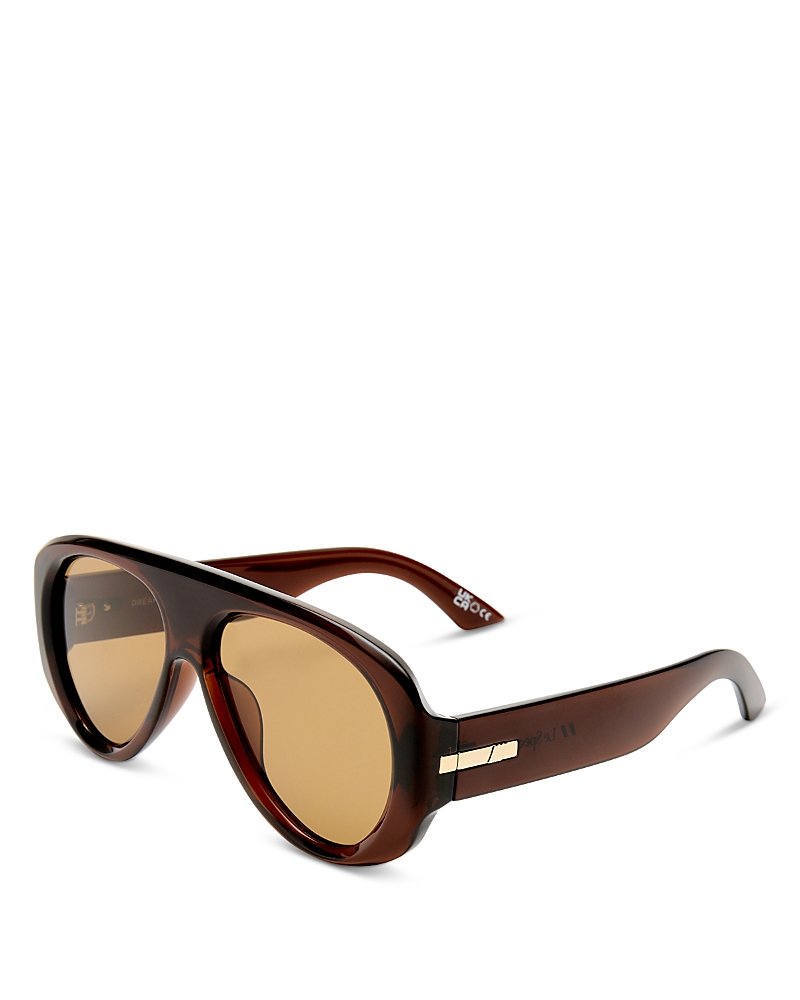 Le Specs Dream Boat Aviator Sunglasses, 57mm · OS