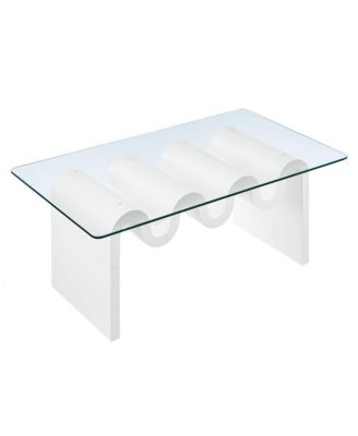  Ondine Glass Top Coffee Table