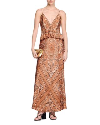 Bandana Print Maxi Dress