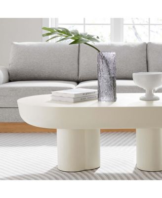  Caspian Oval Concrete Coffee Table