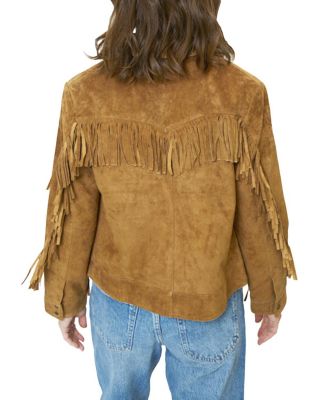 Women's Atlas Genuine Suede Fringe Blazer