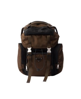 Re-Nylon and Saffiano Leather Backpack