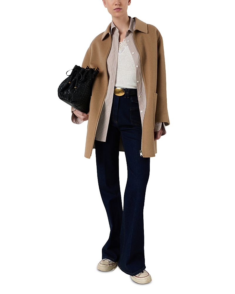 Gerard Darel Prisca Reversible Wool Jacket