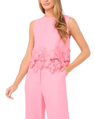 Issa Lace Hem Shell Top