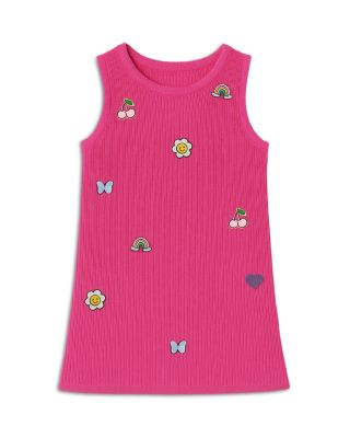 Girls' Knit Appliqu&eacute; Shift Dress - Little Kid, Big Kid
