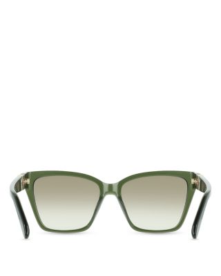 Gancini Hinge Angular Square Sunglasses, 57mm