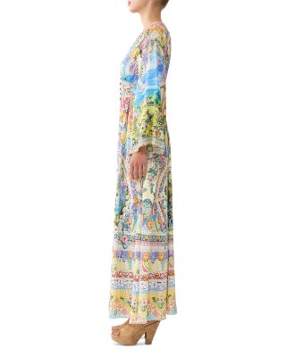 Majestic Milla Shaped Waistband Dress With Gathered Sleeves