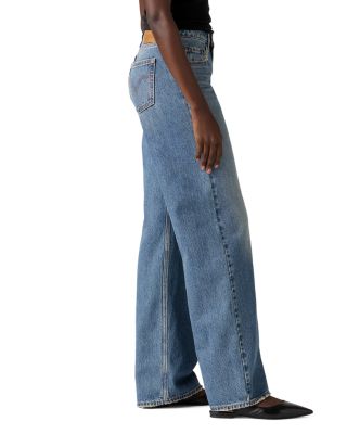 Low Loose Mid Rise Jeans in Rescued City