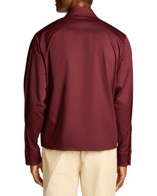 Cotton Blend Gabardine Shirt Jacket