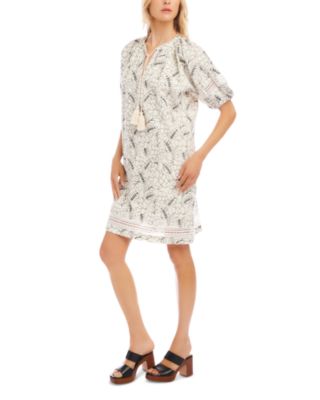Tasseled Puffed Sleeve Dress