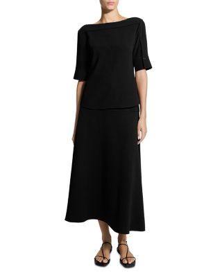 Short Sleeve Boatneck Top