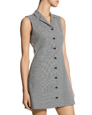 Sleeveless Tailored Button Dress