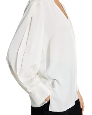 Silk Volume Sleeve Blouse