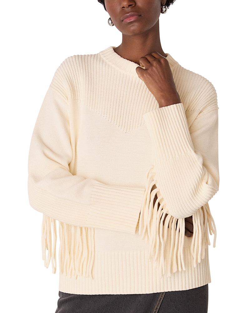 Whistles Fringe Rib Detail Pullover