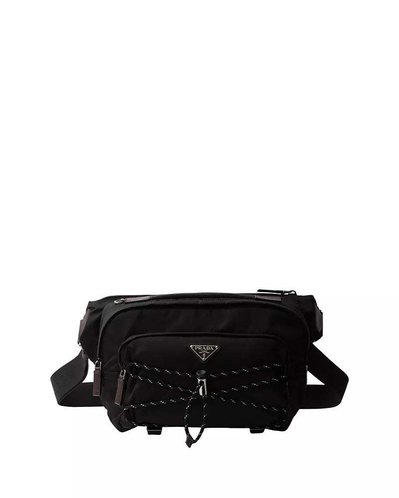 Prada Speedrock Re-Nylon And Leather Shoulder Bag