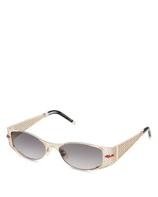 Oval Metal Sunglasses, 55mm