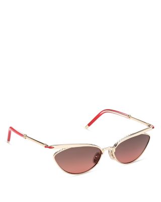 Geometric Metal Sunglasses, 56mm