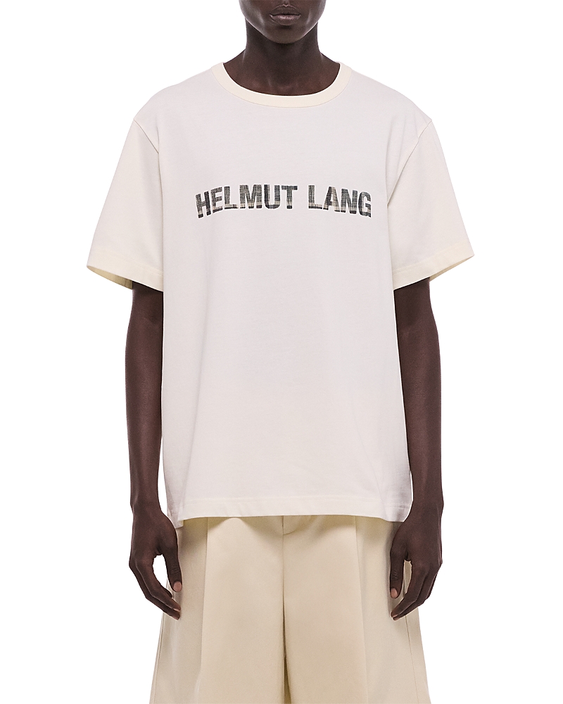 Helmut Lang Plaid Check Logo T-Shirt